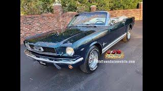1966 Ford Mustang Convertible Walk-Around Video at Old Town Automobile, MD
