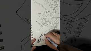 Inktober 2022 - Day 11 - Eagle #shorts #inktober #inktober2022