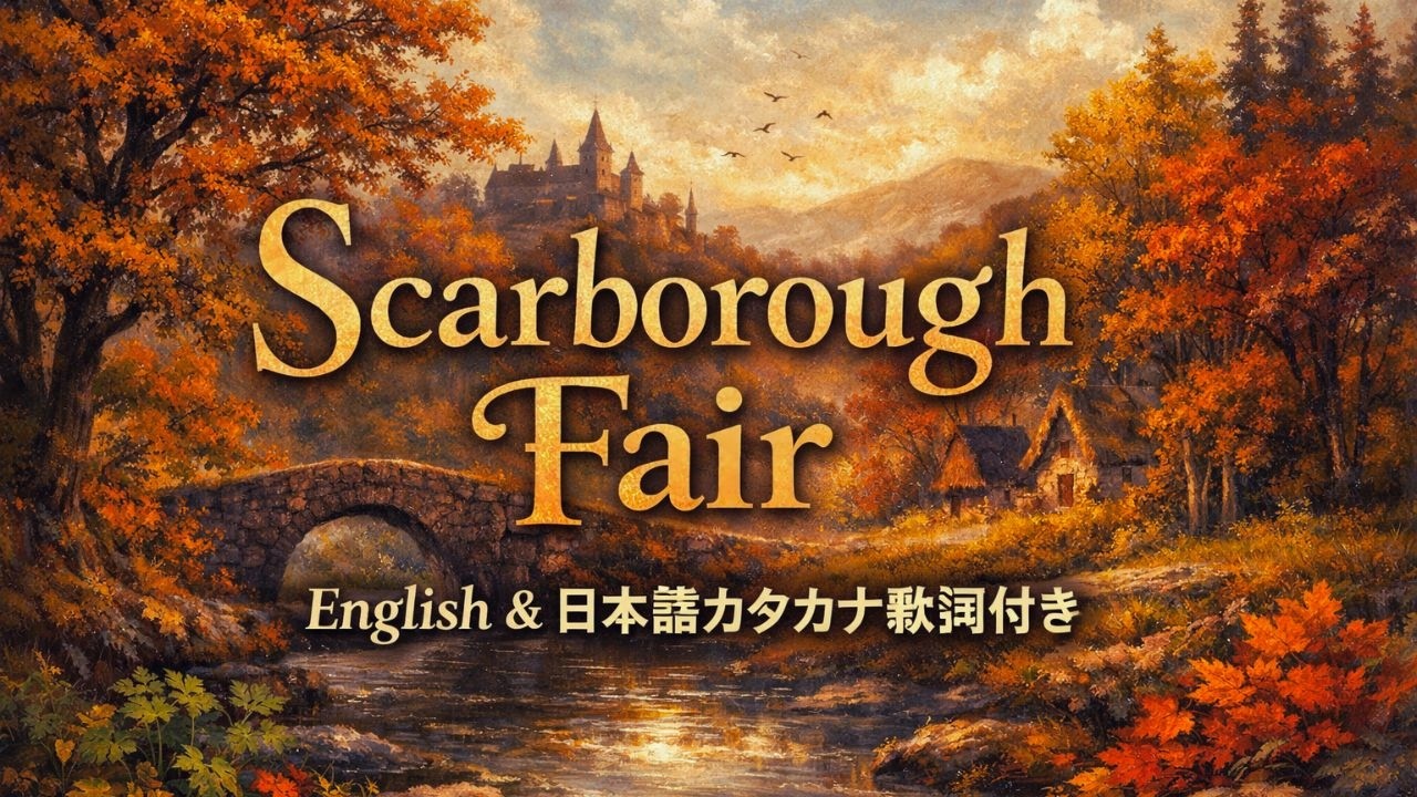 スカボローフェアScarborough Fair 原曲カバー絵画のような秋のアニメ