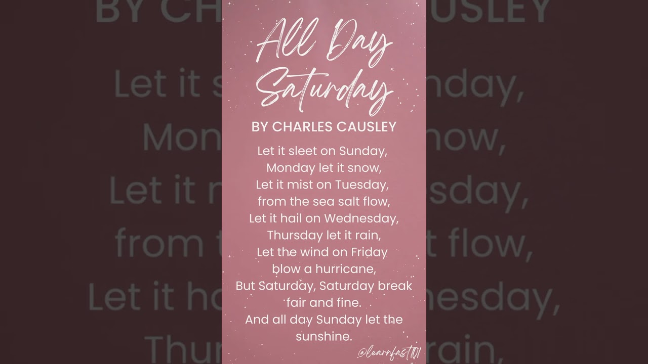 All Day Saturday, Charles Causley | HK Speech Festival 2023 | #shorts #speechfestival #class21
