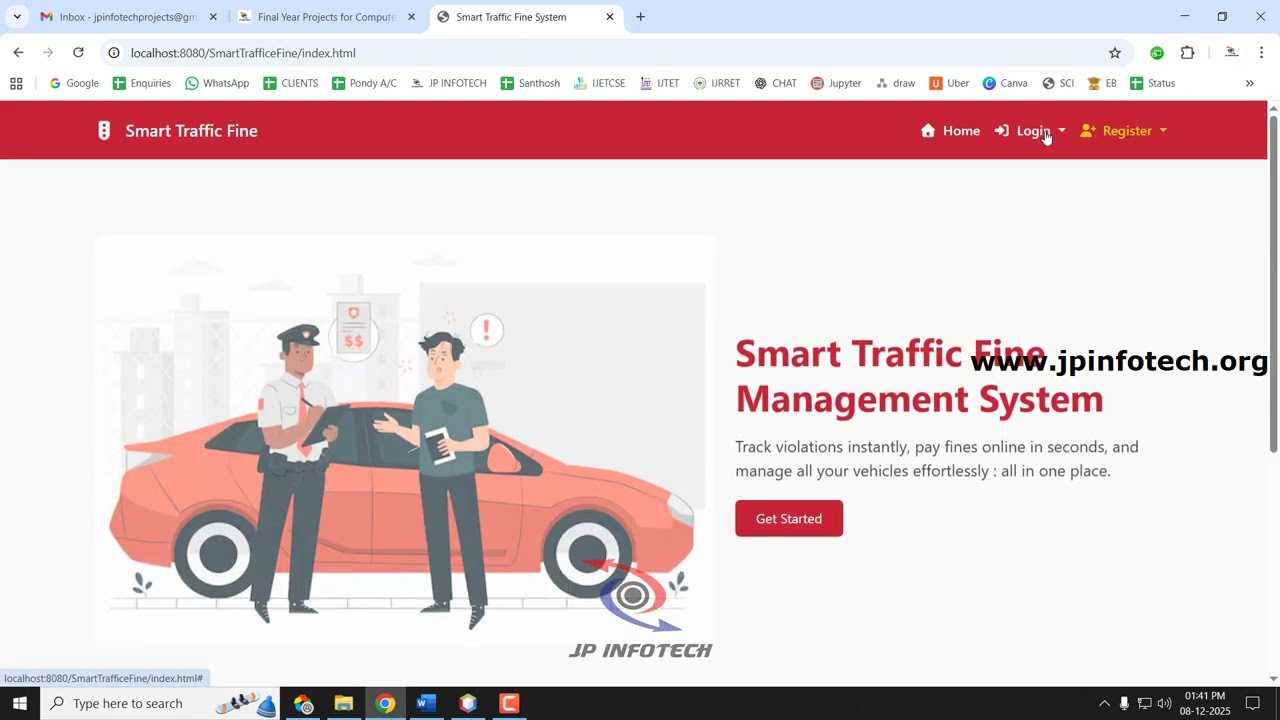 Интеллектуальная система управления штрафами за нарушение правил дорожного движения | Проект веб-...