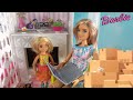 Barbie and Ken in Barbie Dream House with Barbie Sister Chelsea and Barbie’s Baby: Shopping Spree
