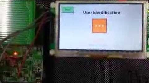 PIC32 Machinery User Identification Graphic Display Demo