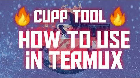 Cupp🔥 | wordlist generator | how to use in termux