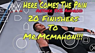 20 Finishers To Mr McMahon| WWE HCTP | AetherSx2 Emulator Android screenshot 5