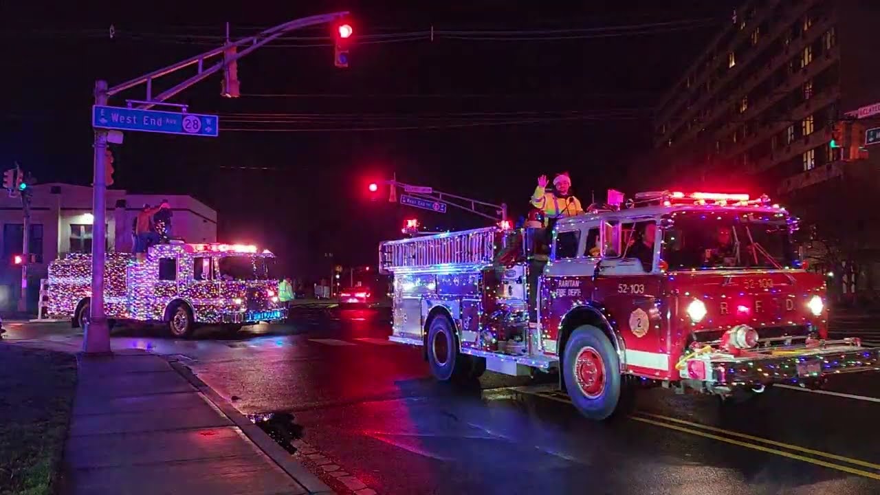 🎄🚨2022🚨🎄 Annual Christmas 🚒Fire Truck 🚒Parade💥Somerville NJ 💥