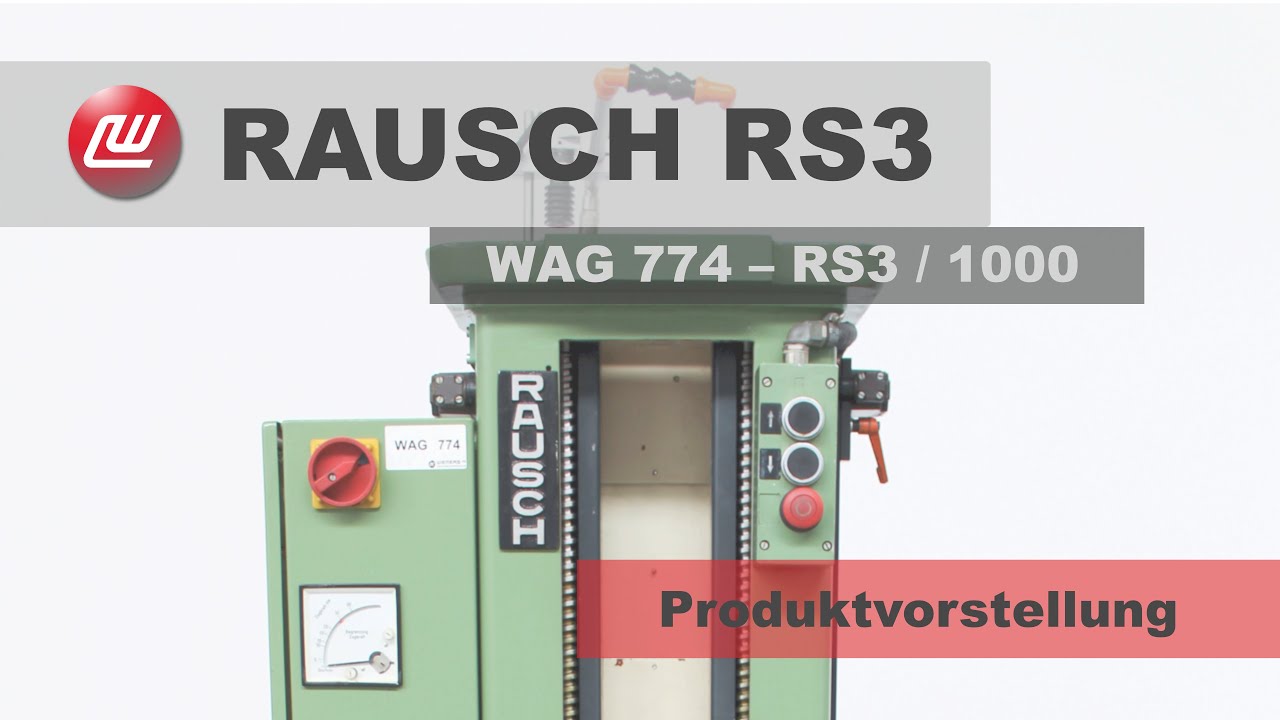 Raush Cod Machine Rausch RS3 / 1000 Räummaschine - Produktvorstellung (WAG 774) - YouTube