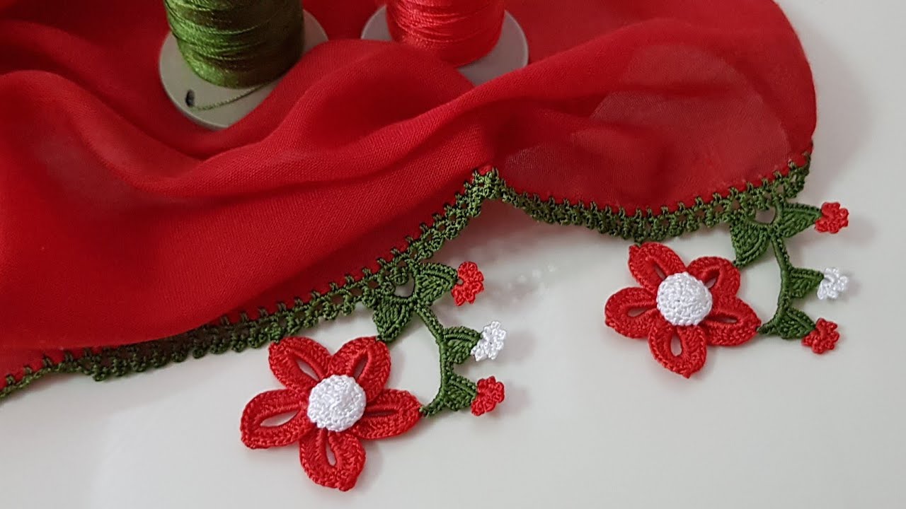 2563 - Hiç Bir Yerde Yok Bu Model Elti Kıskandıran Modelimiz Sizlerle Tomurcuklu Motifler Tığ Oyası