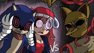 hypno vs sonic exe and girlfriend (FNF animation) lost cause