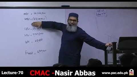 CAF 03 | CMA | LECTURE # 70 |BY SIR NASIR ABBAS | SEPTEMBER 2024 ATTEMPT
