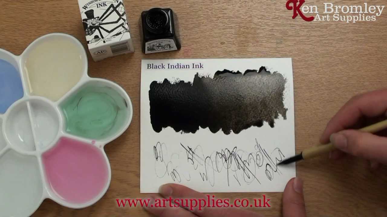 Winsor & Newton Drawing Ink Black Indian Ink 030 