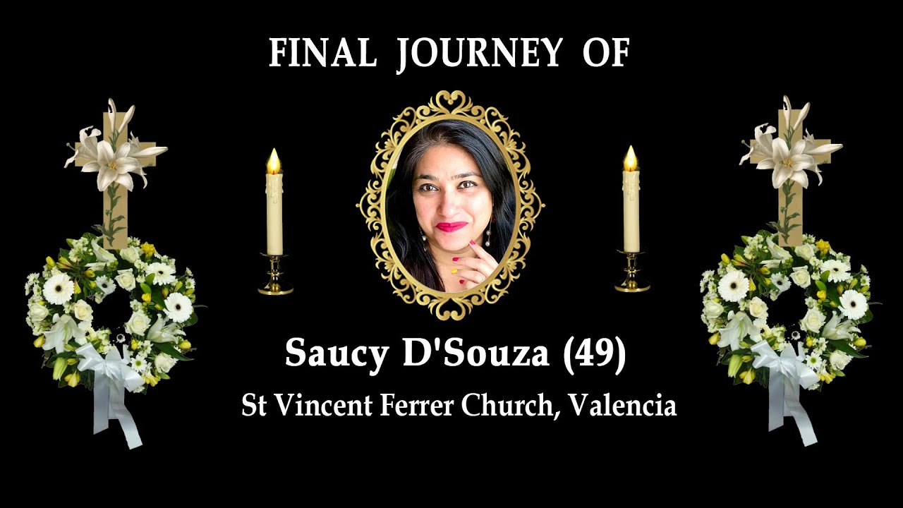 Final Journey of Saucy D'Souza (49) │ St Vincent Ferrer Church, Valencia , Mangalore
