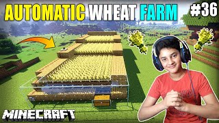 I MADE BIGGEST AUTOMATIC WHEAT FARM IN MINECRAFT | MINECRAFT SURVIVAL GAMEPLAY#36 | HS GAMING