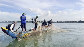 Mưu sinh lưới chụp 3 màng loại lớn trên sông Tiền - Sông Nước Cửu Long - Nguyễn Hùng