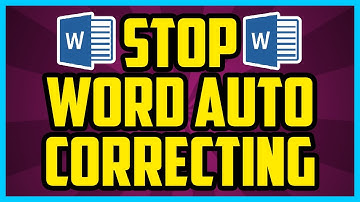 How To Stop Word From Auto Correcting 2017 (QUICK & EASY) - Word Stop Autocorrect While Typing