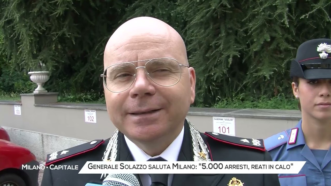 Il Generale Solazzo saluta Milano: 