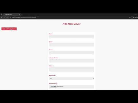 Case Study: Fleet Management System | PHP, SQL, HTML, CSS, JS Project