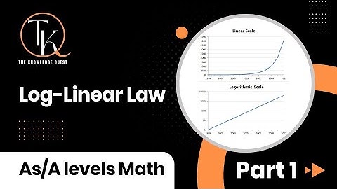 Learn Log-Linear Law (part1) | As/A Levels| IGCSE Board