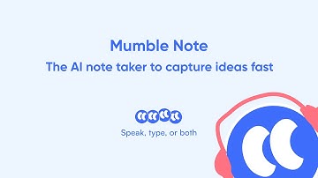 Introducing Mumble Note: Your thoughts, captured and organized instantly.