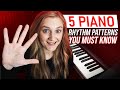 5 beginner piano rhythm patterns that make you sound pro