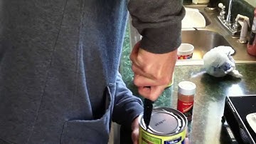 How to Open Can With Just A Pocket Knife ...  Survival Techniques