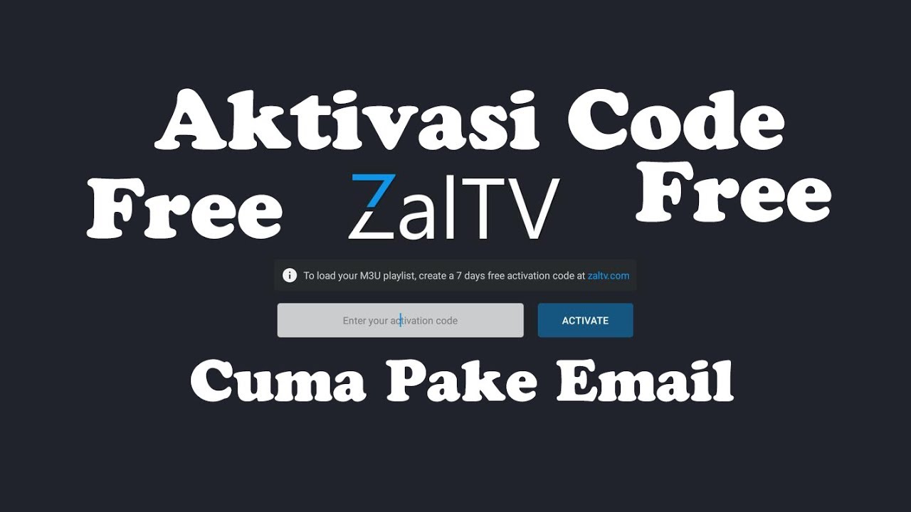 Cara Aktivasi Kode ZalTV Gratis Cuma Daftarkan Email YouTube