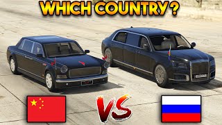 GTA 5 ONLINE : CHINESE PRESIDENT CAR VS RUSSIAN PRESIDENT CAR (WHICH IS BEST PRESIDENT CAR?)