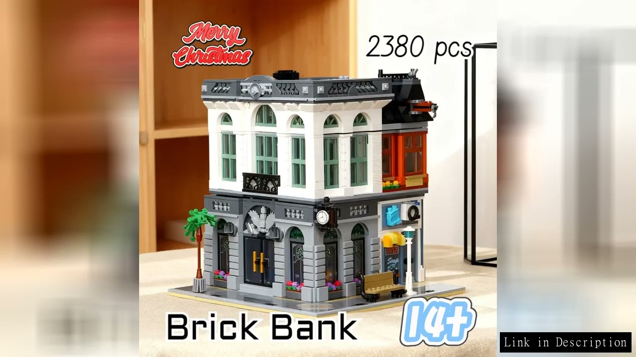 2380pcs Hot Toy Creator Expert European House Brick Bank 10251 Modular Building Block Puzzle Model T