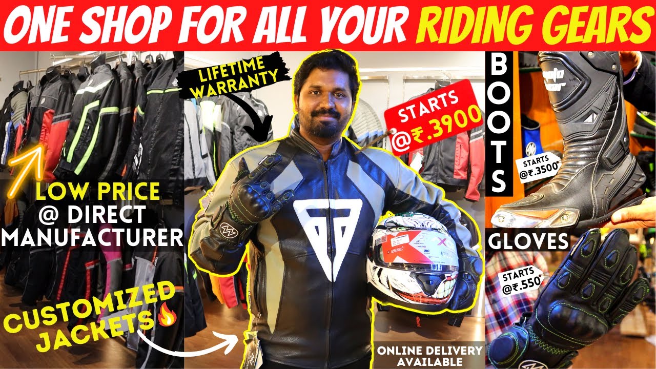Quality Bike Riding Gears at Low Price Rs.3900 Onwards Customized