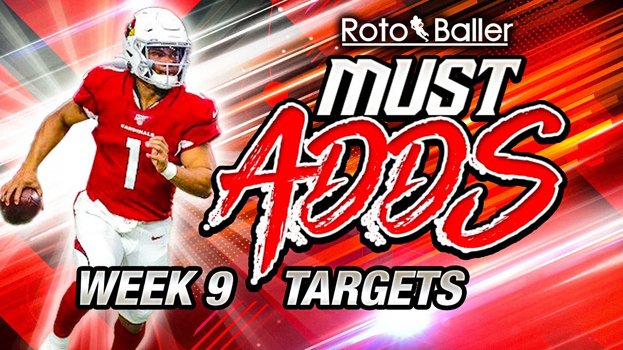 MUST ADD Week 9 Fantasy Pickups Top RB WR TE QB Waiver Wire WINNERS must-add-week-9-fantasy-pickups-top-rb-wr-te-qb-waiver-wire-winners