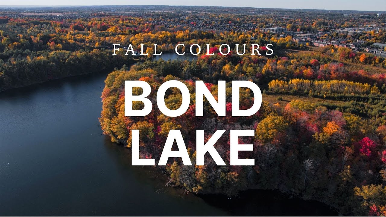 Fall Colours at Bond Lake, Ontario Drone 4K YouTube
