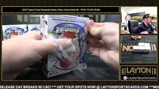 MUST WATCH CASE! 2023 Topps Finest Baseball Hobby 8 Box Case Break #2   PICK YOUR TEAM