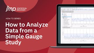 How to Analyze Data from a Simple Gauge Study in JMP