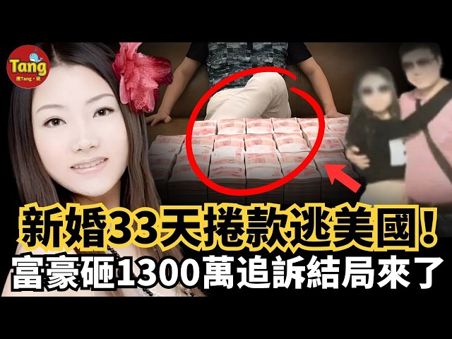 千萬富豪新婚33天,妻子捲款逃到美國!怒砸1300萬跨國追訴,結局大反轉#调查#事件#真相@TangtangSay