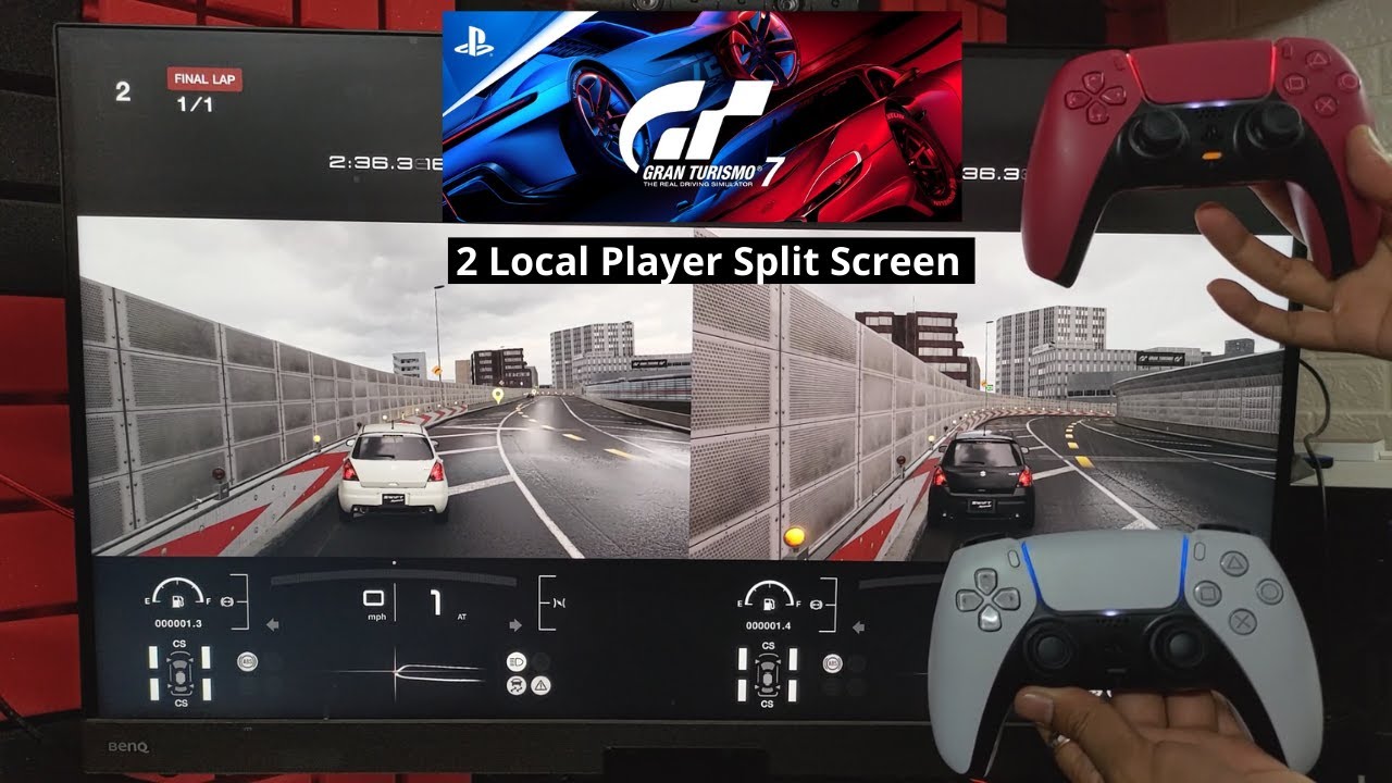 How to Play 2 Multiplayer Split Screen in Grant Turismo 7 in PS4 & PS5
