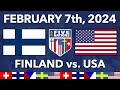 U18 FIVE NATIONS HIGHLIGHTS: USA vs. Finland (2/7/24)