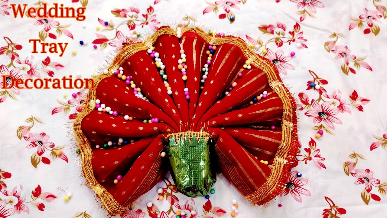 Wedding Tray Decoration II Flower Using Saree II Totto Sajano