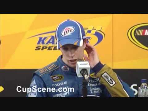 Kansas NASCAR post-race news conference with Brad ...