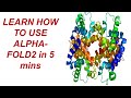 Alpha fold2  alpha fold database  how to use alphafold2   learn alpha fold2 in 5 mins