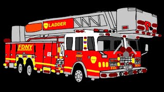 OLD 2004 E-ONE AERIAL PLATFORM LADDER TRUCK FOR FIRE DEPARTMENT OF NORTH YANKEE BRANDWEER 112. 🇨🇴