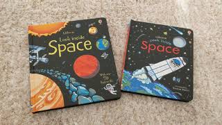 Peek inside space vs. look inside -- Usborne books
