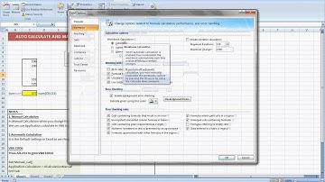 Excel Solutions:Automatic Calculation vs Manual calculation dido