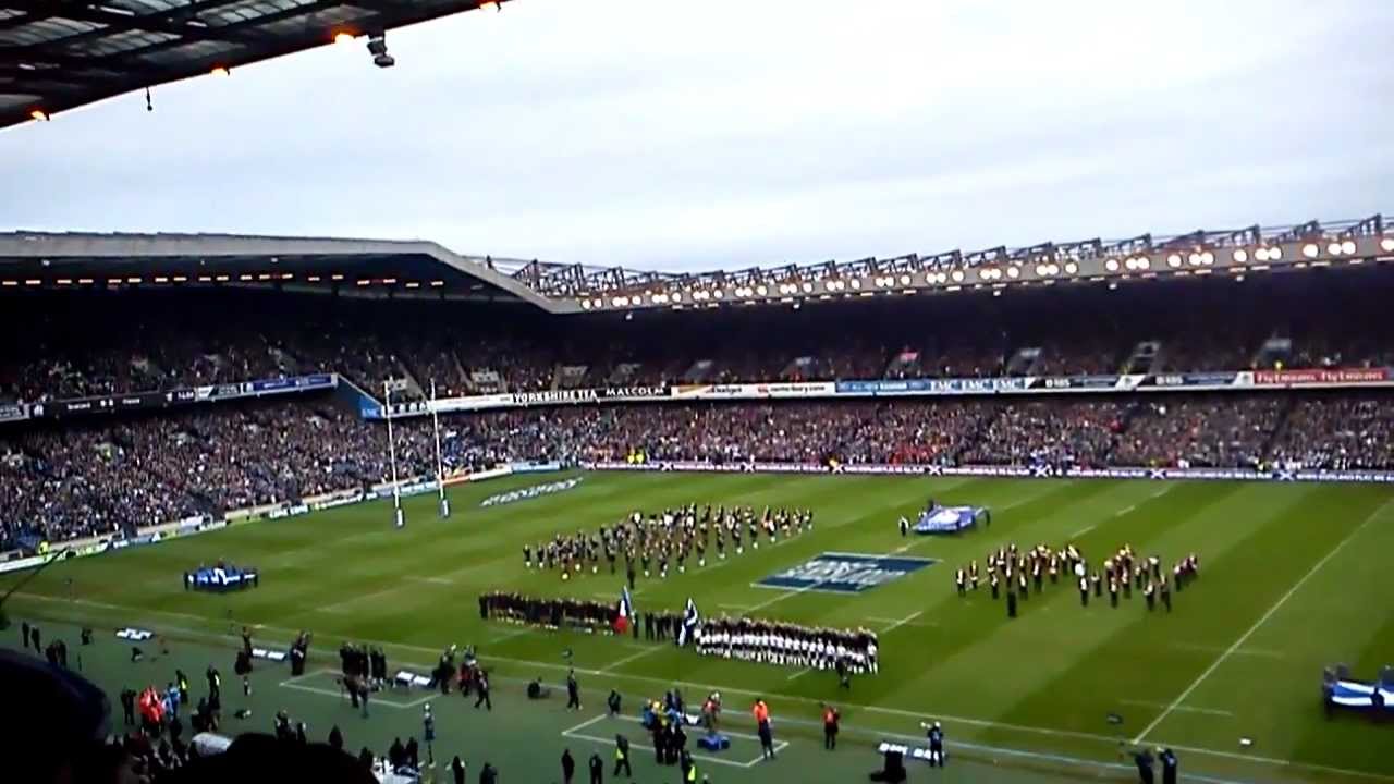 Flower of Scotland, Murrayfield, Scotland France, 26/02/2012