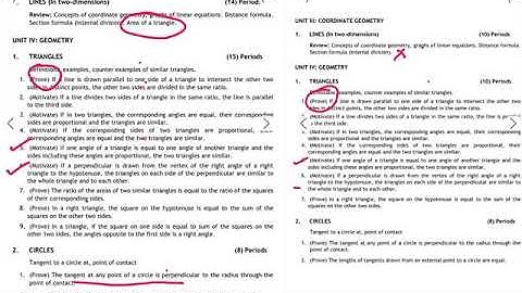 CBSE class X maths syllabus comparison 2019-20 and 2020-21