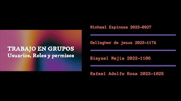 SQL SERVER | Roles, usuarios y permisos | ITLA