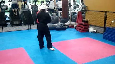 Brian Sparring with Kendra