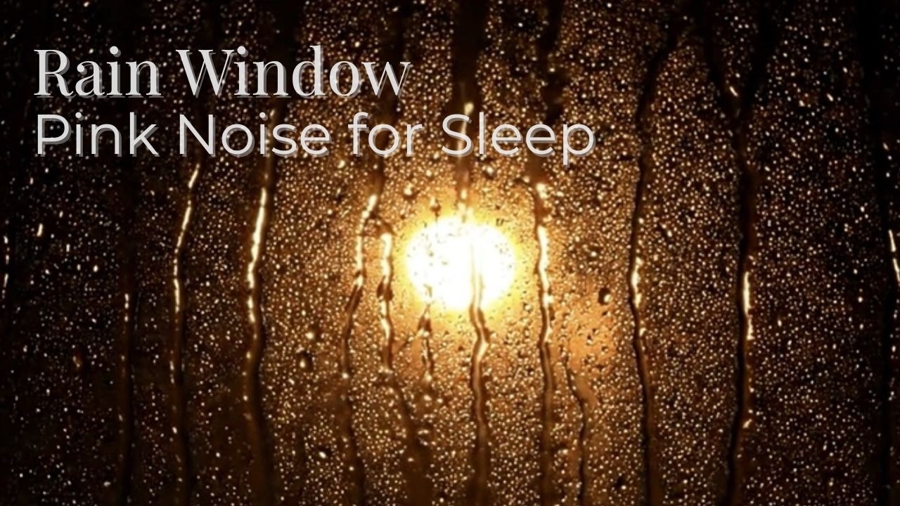 #97 Rain on Window | Rain Sounds for Sleep | Gentle Streetlight Rain | Pink Noise | 3 Hours