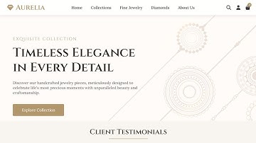 Create Modern Jewelry Website Using HTML, CSS & JavaScript | Full Responsive Project Tutorial