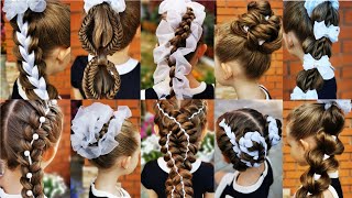 10+ cute 5-MINUTE hairstyles for busy morning!  Quick & Easy Hairstyles for School!