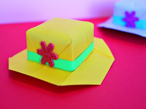 Оригами Шляпа из бумаги. Origami Sombrero de papel. DIY Paper Hat